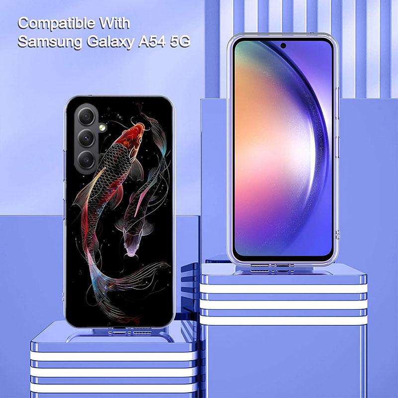 Majestic Koi Fish Phone Case for Samsung A16 A26 A36 A56 A17 A37 A57 A07 A06 A02S A03 A04S A05S Galaxy Note 20 10 A50S A71 A51 A