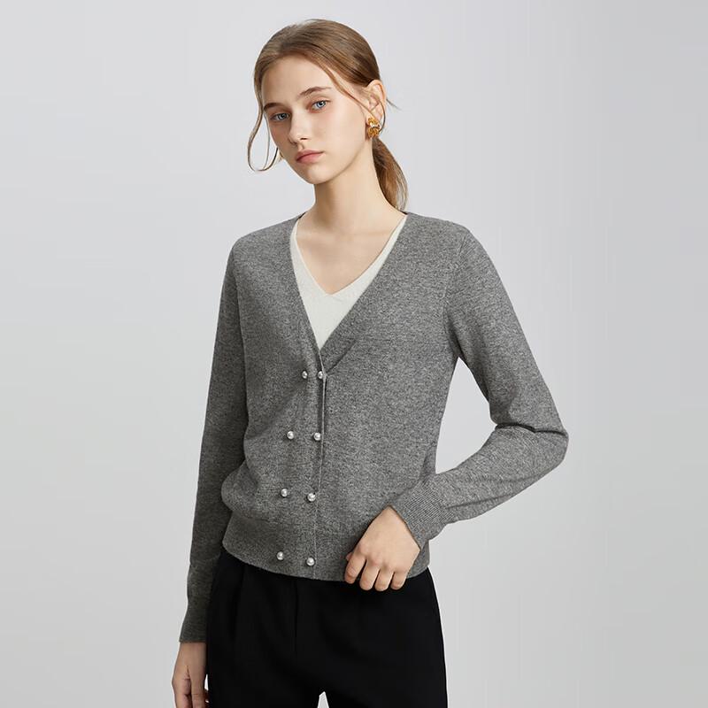TaTu Women's Casual V-Neck Long Sleeve Knit Sweater