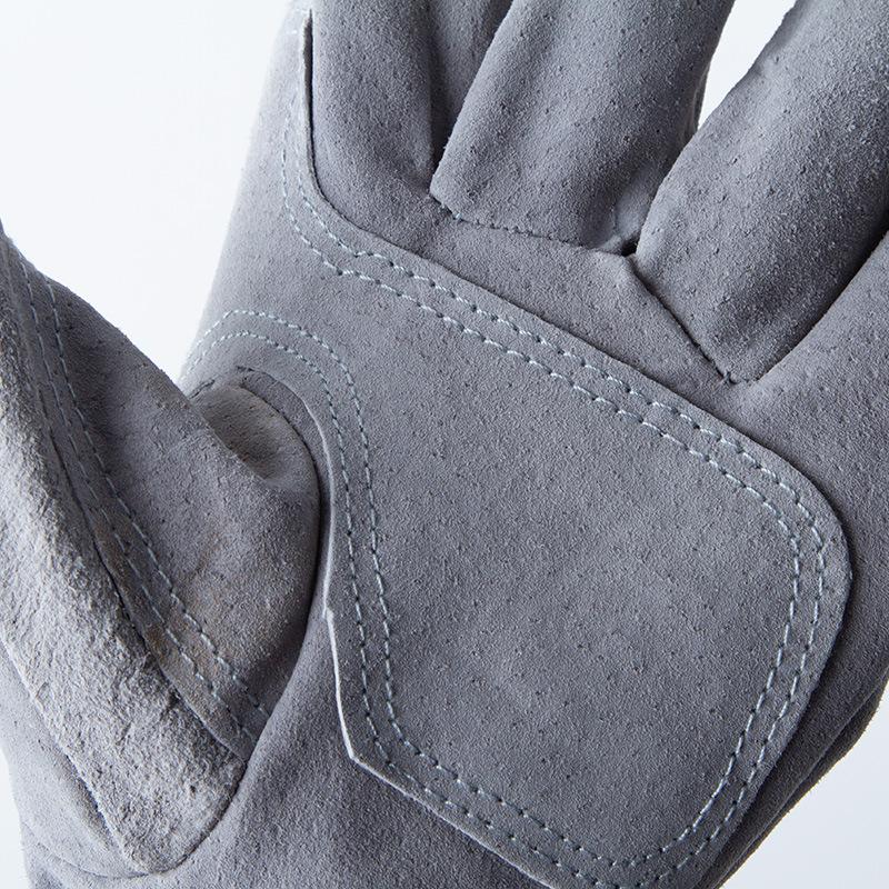 Short Electric Welding Gloves Palms  Tiger Mouth  Thickened Wear Resistant Welding  Pig Skin  Heat Insulation  Worker Protection Work  Labor Insurance