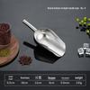 Stainless Steel Multipurpose Scoop with Extended Hanging Handle for Ice, Rice, Dried Fruit, Candy, and Flour.