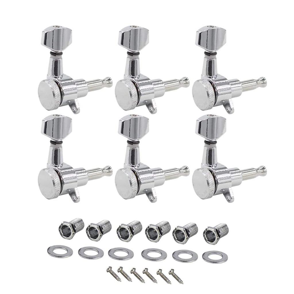 Inline Chrome Electric Guitar Locking Pick Set Suitable for ST TL Style Electric Guitar, Chrome