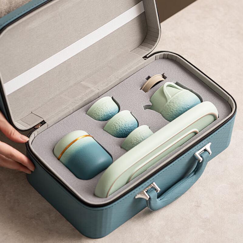 Qianli Jiangshan Chinese Landscape Travel Tea Set
