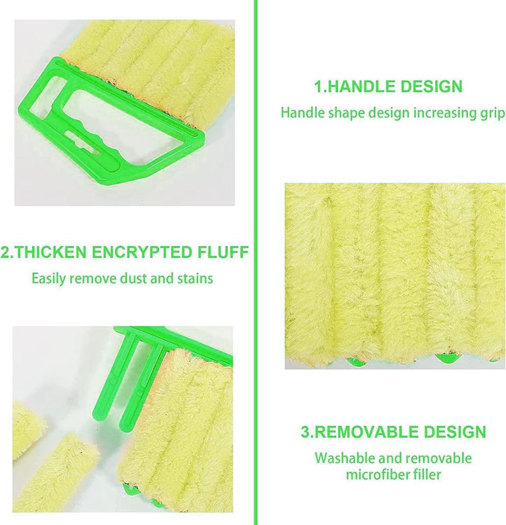 1/2 Pcs Blind Cleaner Held Blind Duster for Wood Dlinds Mini Duster Brush Blind Dust Cleaner Venetian Shades Brush Window