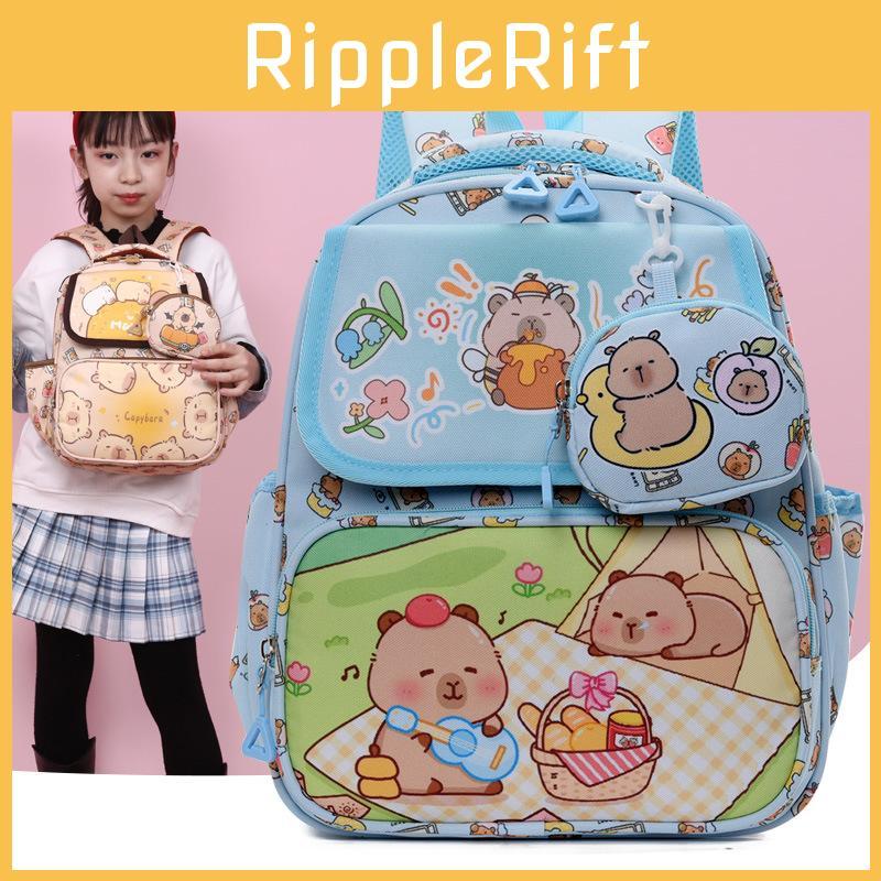 Trendy And Cute Kids School Backpack With Fun Cartoon Design And Lightweight Nylon