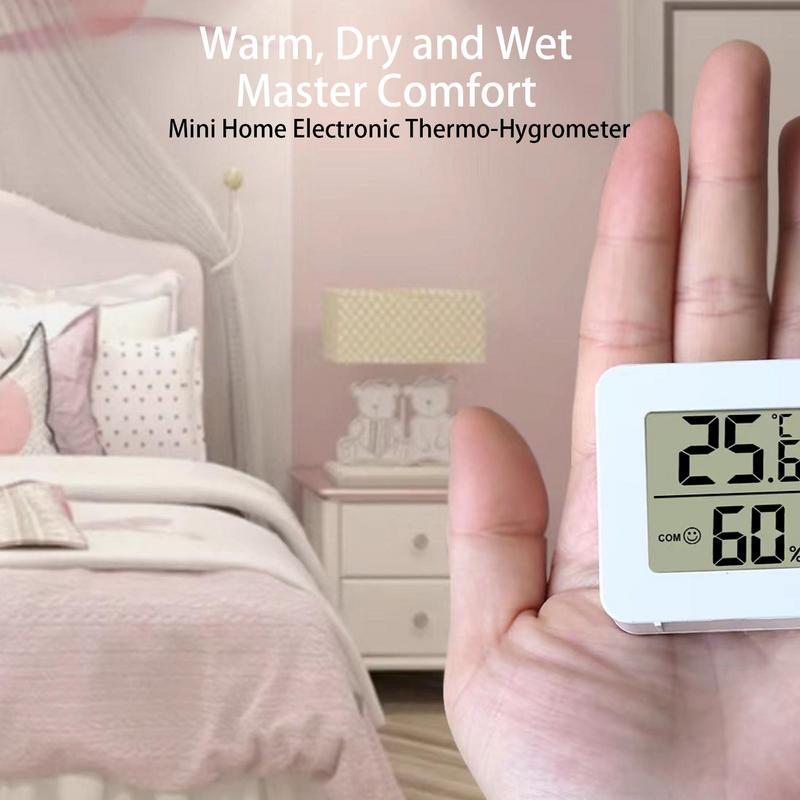 Digital Thermometer Hygrometer Backlight Indoor Room Thermometer Temperature And Humidity Monitor 4.5x4.5x1.6cm