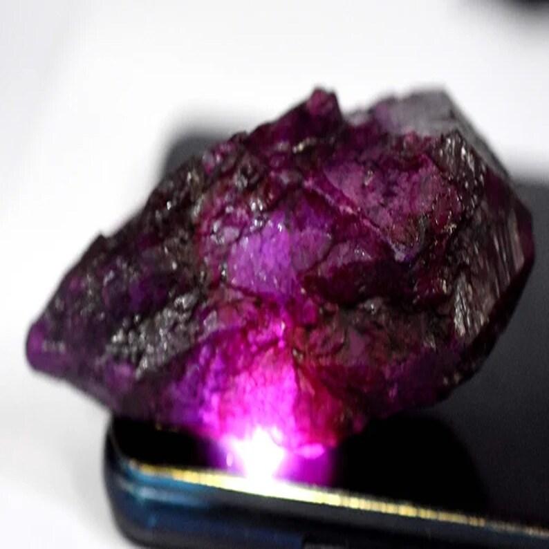 Natural Purple Sapphire Loose Gemstone 1 Kg Uncut Raw Rough September Birthstone for Gem Collections