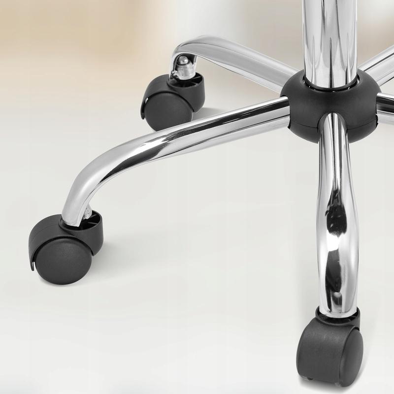 LUNA cosmetic chair on wheels, white, for the SALON