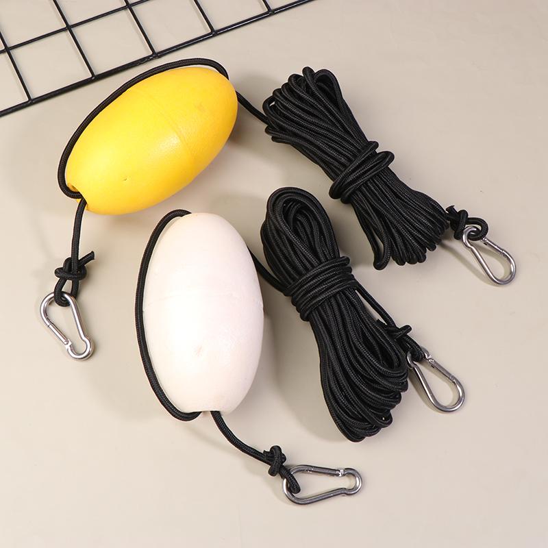 Kayak Drift Anchor Tow Line 9.1M/ 30Ft Long Nylon Rope Sea Drogue Anchor Float With Clip Buckles Boat Yacht Canoe Accessories