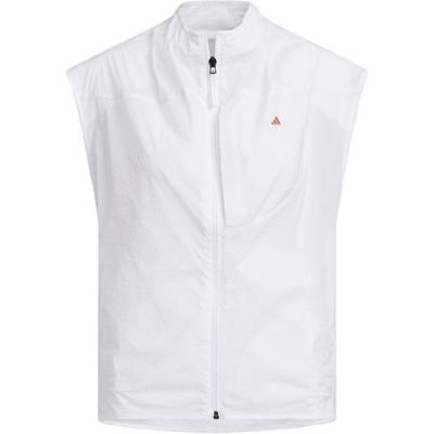 Solid Color Lightweight Breathable Full Zip Golf Vest Women Vests White HT0020