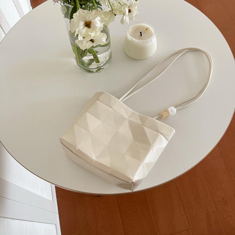 

Simple To Use Women s Bag New Smooth Ins Niche Bucket Bag Tote Bag Casual One-shoulder Crossbody Bag Durable Material
