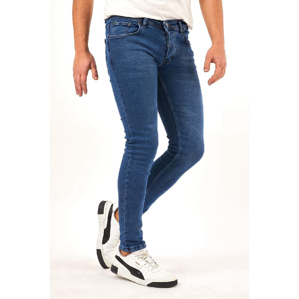 Men's Light Blue Slim Fit Lycra Skinny Leg Jeans