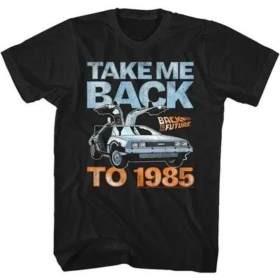 Camiseta gráfica de coche clásico de Regreso al Futuro Camiseta de verano de manga corta Camiseta de algodón para hombre de Regreso al Futuro top#Color(9)