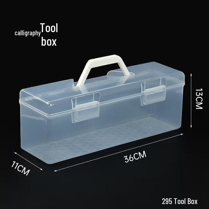 Portable Calligraphy Tool Box: Extended Storage for Art Supplies & Brushes - Four Treasures of the Study