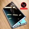 Metalowe Etui Anty Peeping do Telefonu OnePlus 10 Pro 10R 11 11R 12 12R 13 13R Magnetyczne Szklane Pokrowiec z Ochroną Prywatności 360 Stopni