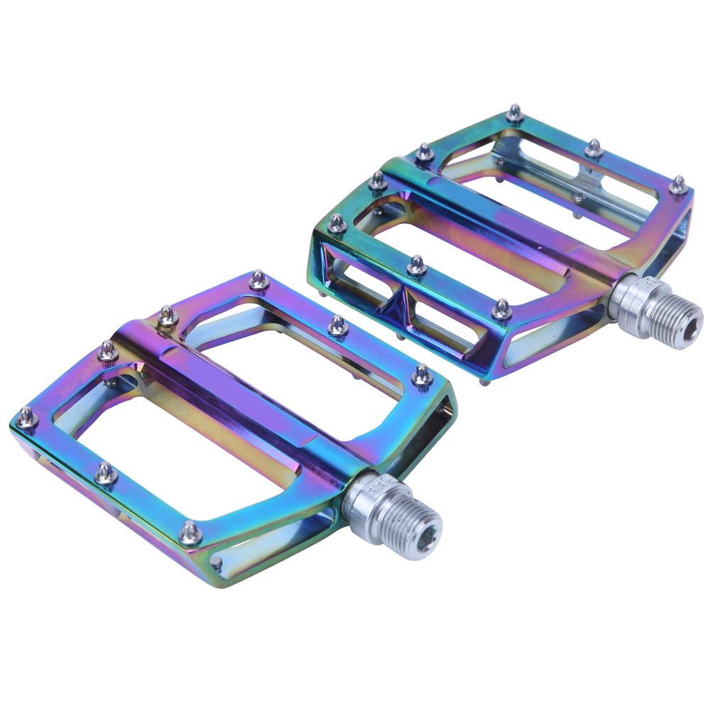1 Pair Colorful Aluminum Alloy MJ 058 Bicycle Pedals Road Mountain Bike Wide Pedals