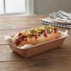 50PCS Waterproof Disposable Kraft Paper Food Plate Thickened Dessert Plate Snack Tray  Fruit