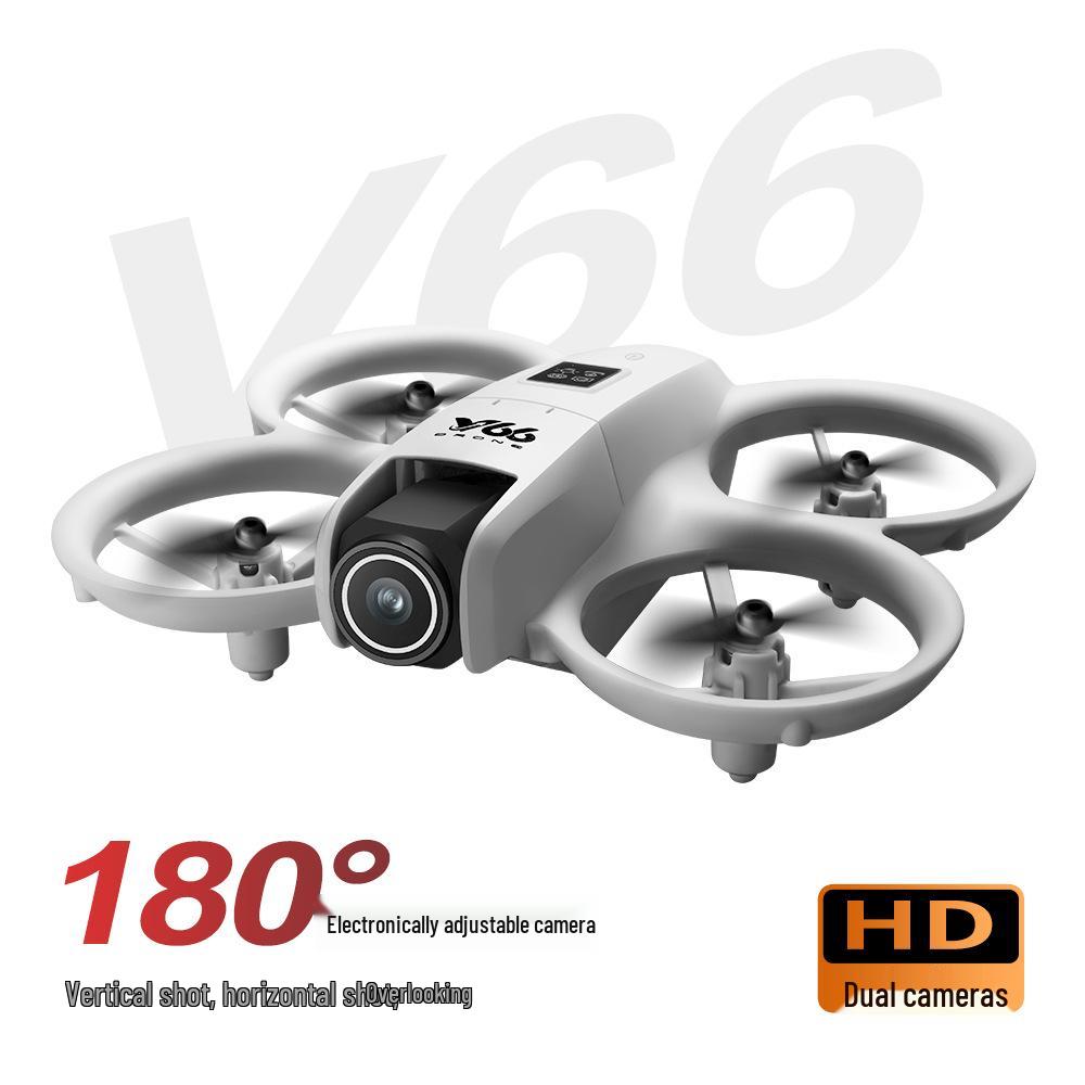 V66 Obstacle-Avoidance 4-Axis Remote Control Drone - Full Protection Toy Aircraft