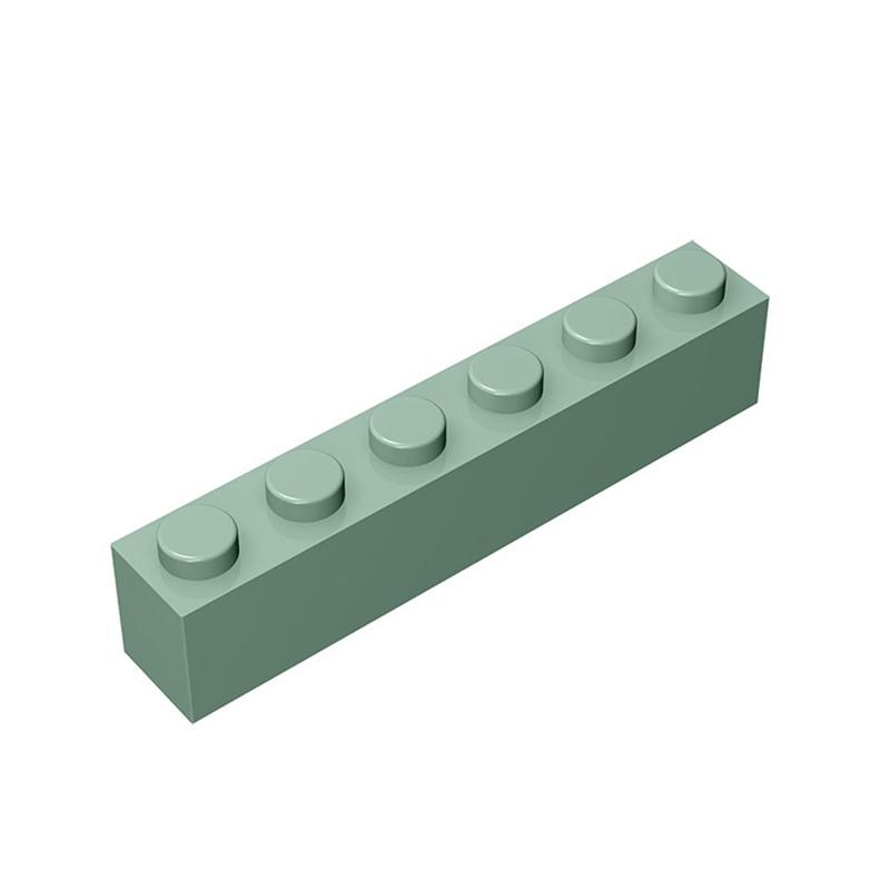 50g/21Pcs 3009 1x6 Block Moc High 6 Hole Color Accessories Compatible with Brick DIY Children's Toy Assembly Gift Storage