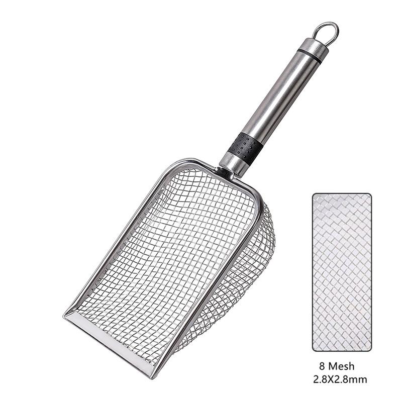 

Инструмент для чистки домашних животных, металлический алюминиевый сплав, совок для кошачьего туалета, прочная ручка из нержавеющей стали, лопата для какашек для домашних животных 2.8X2.8mm