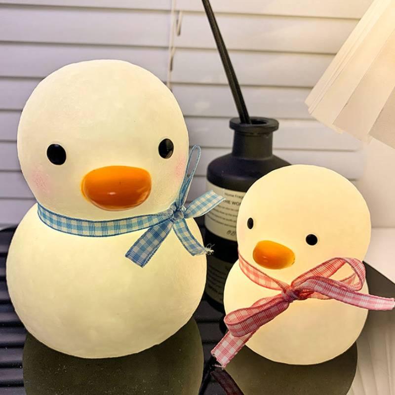 Cartoon Ente Nachtlicht Kreative Schlafzimmer Nachttischlampe Dekoratives Spielzeug Leuchtende Kinderlampe