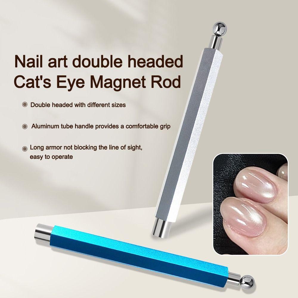 Magnetic Ball Magnet Pen Double-head Nail Polish Pen New Cat Eye Gel Pen