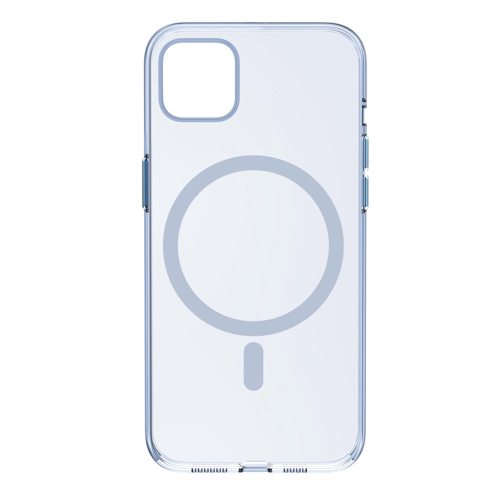 BENWIS Magnetic Transparent Protective Case for iPhone 13/14/15/16 Pro Max 15 Pro Max прозрачный/синий