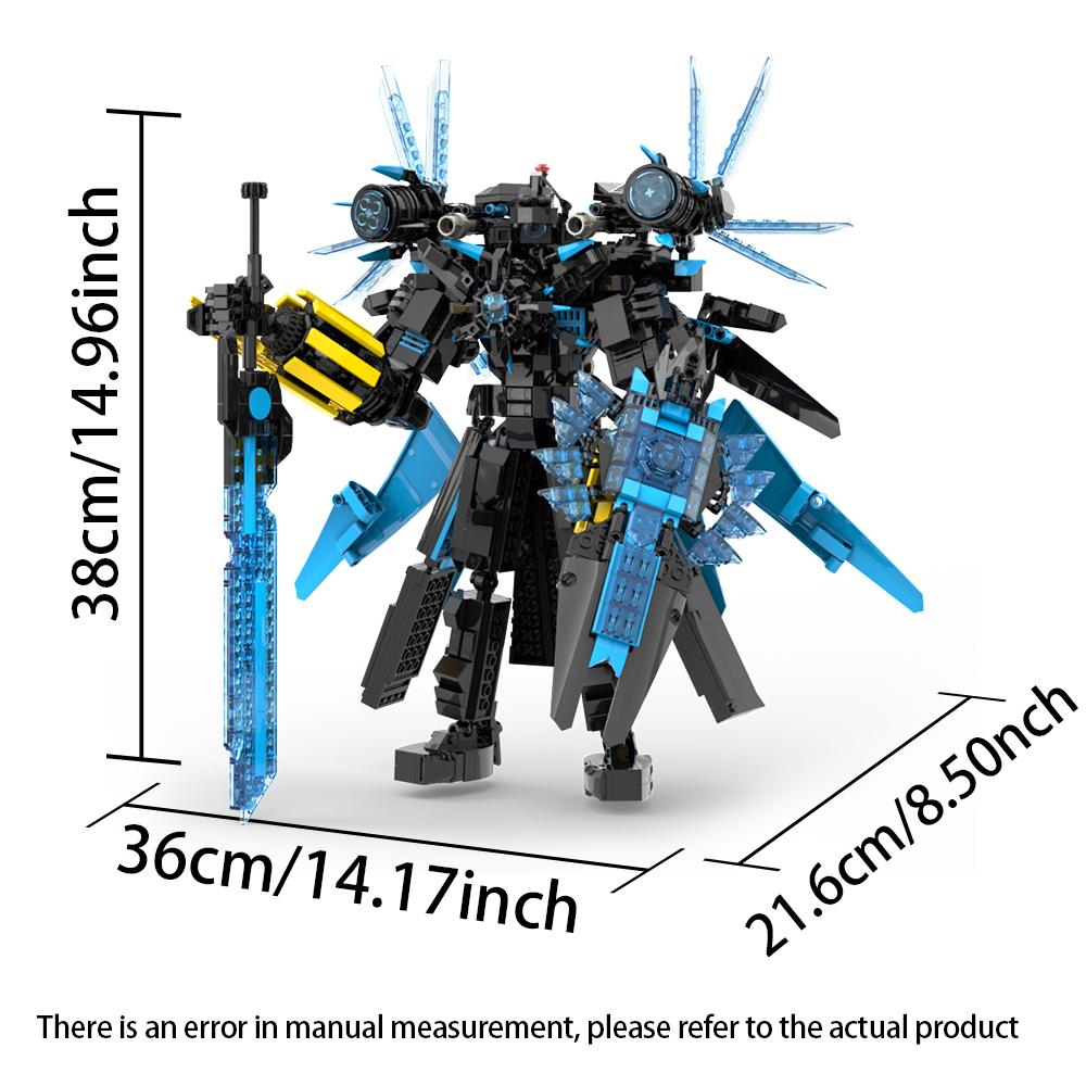 Skibid-i Toileted Giant Titan TVman Upgrade Speakerman Building Blocks, Figure Model Toys for Kids Boys Adult Easter Gifts