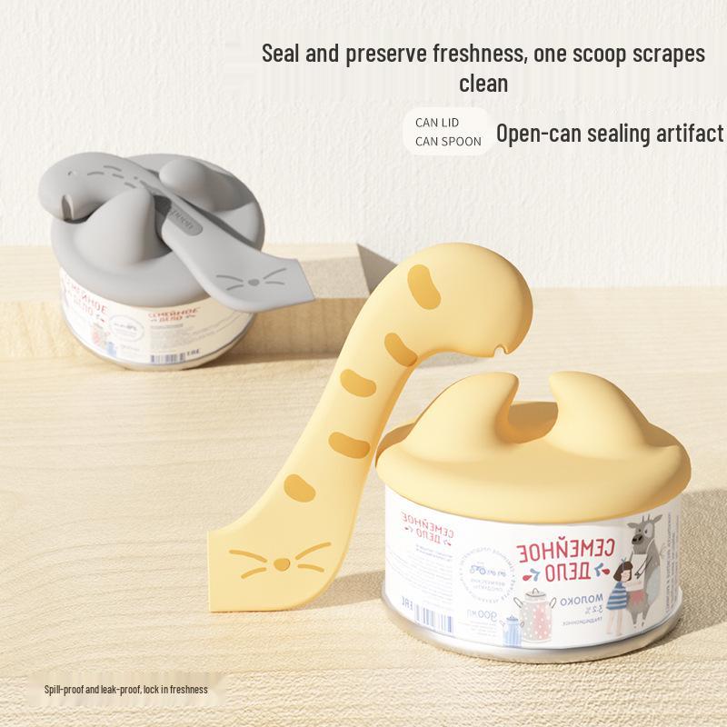 Pet Canned Food Spoon & Sealing Lid for Cats and Dogs