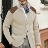 Autumn and Winter Sweater Cardigan Men's New Lapel Slim Knit Long-sleeved Slim Commuter Casual Top