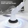 Cordless Electric Spin Scrubbers For Cleaning Shower With 6 Brush Heads Electric Spin Scrubber Cordless For Bathroom Floor