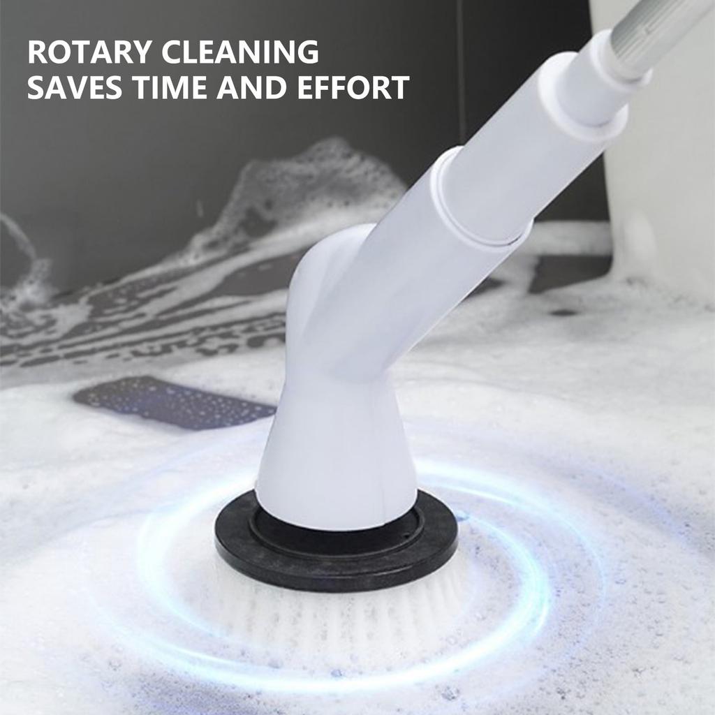 Cordless Electric Spin Scrubbers For Cleaning Shower With 6 Brush Heads Electric Spin Scrubber Cordless For Bathroom Floor