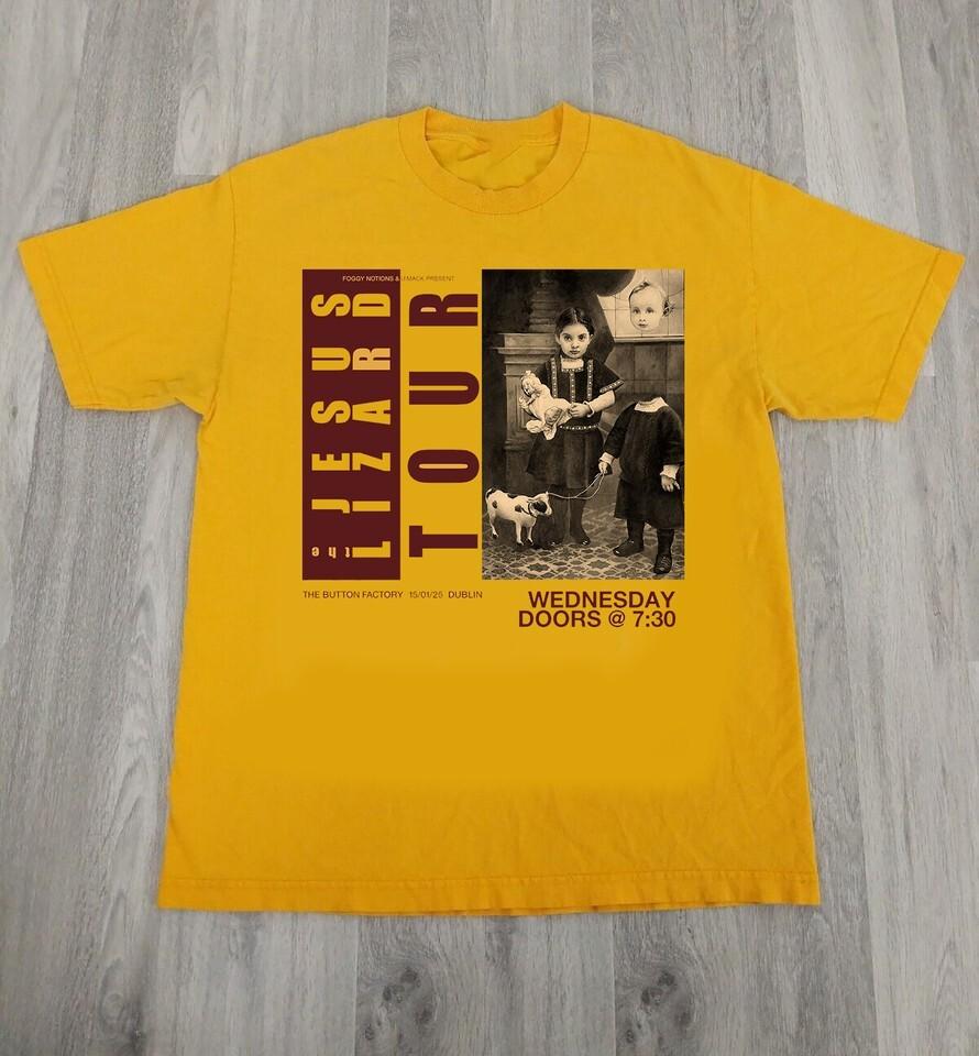 The Jesus Lizard Album Tour Rock Adult Cotton TShirt Gold UU1003 Unisex T-Shirt XXL