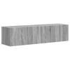 TV Wall Cabinet 2 Pcs Grey Sonoma 60 X 31 X 29.5 Cm