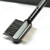 Double-head Eyebrow Brush with Steel Needle Comb Multi-purpose 2-In-1 Brow Styling Brush Portable Travel Women Makeup Grooming Tools