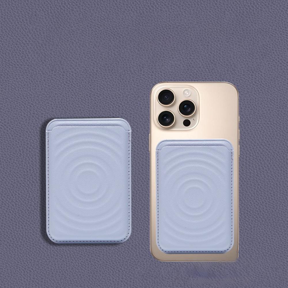 

Шкіряний чохол-гаманець із задньої кришки для карток для серії iPhone 16/15/14/13/12 з Magsafe світло-фіолетового кольору