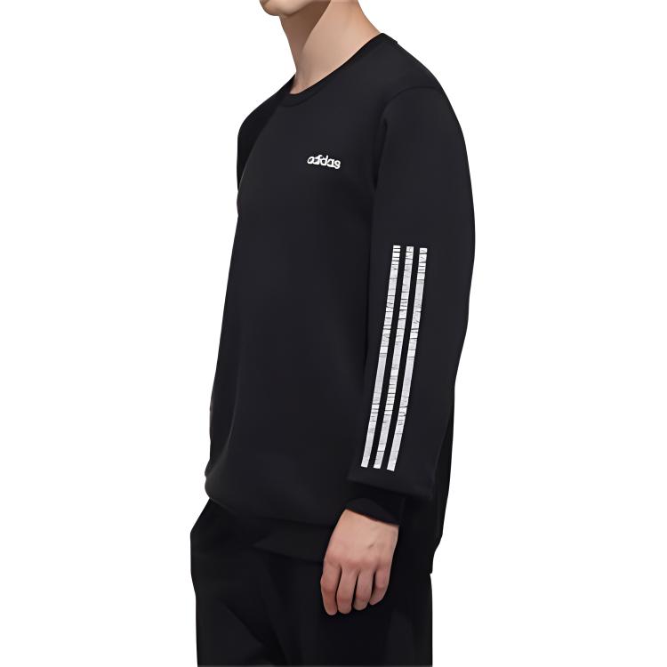 adidas Neo Crew Neck Sweatshirt Men Tops Black DZ7693