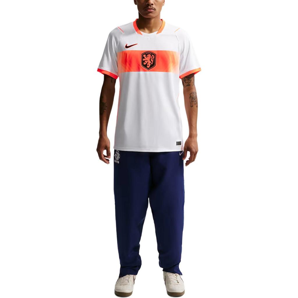 Nike Netherlands 2026 Stadium Away White/Hyper Crimson/Black Men Tops IB5391-100