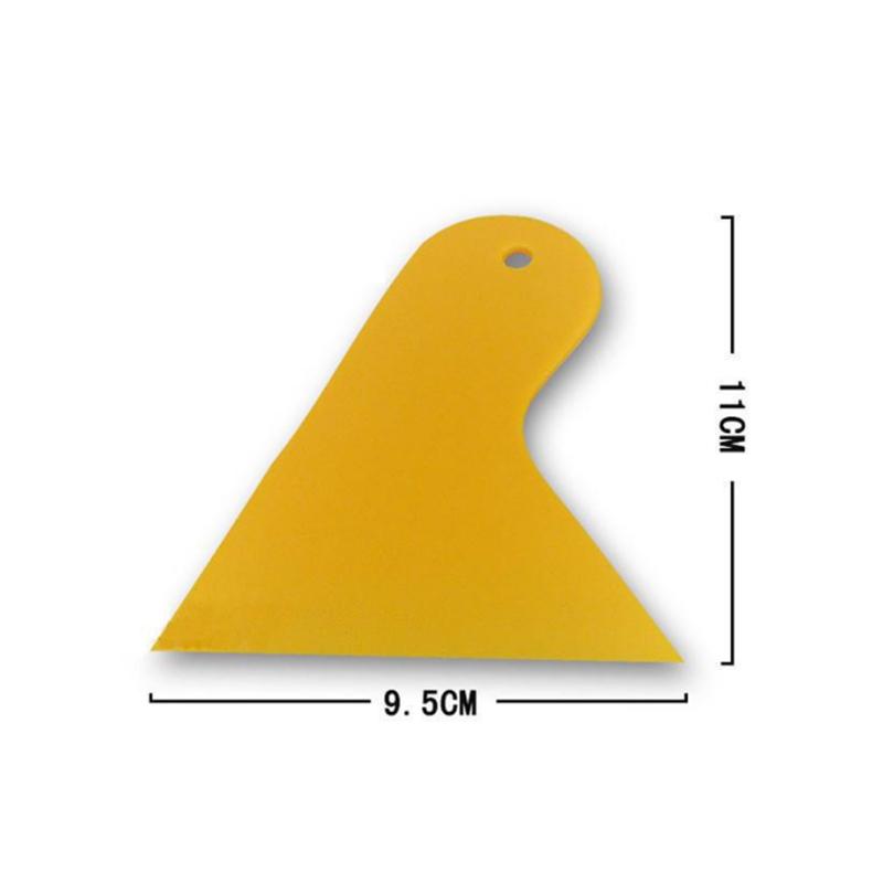 Car Window Tinting Tools Yellow Squeegee Glass Window Film Headlight Film Triangular Squeegee