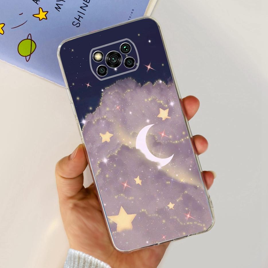 För Xiaomi Poco X3 Pro Fodral Ny Mode Målat Skydd Genomskinligt Silikon Mjukt TPU Telefonfodral För Xiaomi Poco X3 NFC PocoX3 Pro Skal