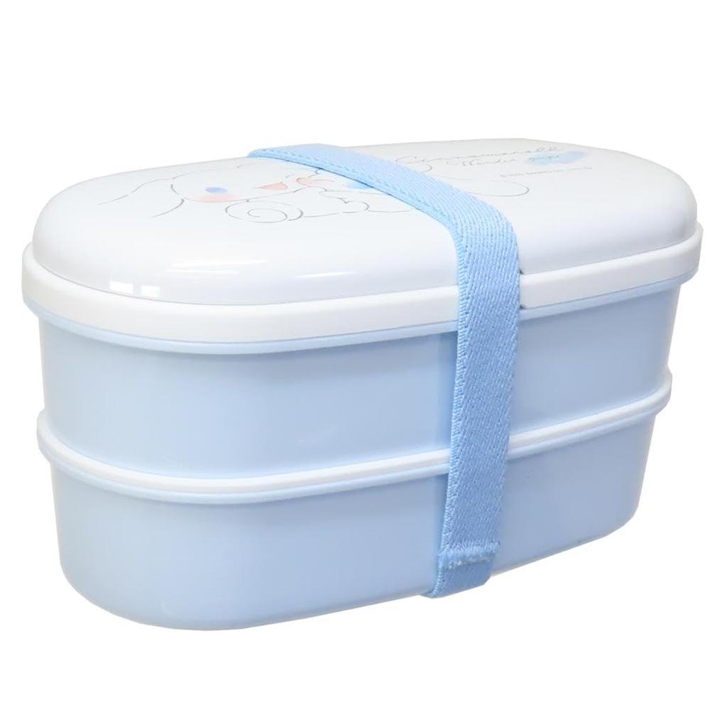 Kamio Japan Cinnamoroll Oval Microwaveable Lunch Bento 052979 2-Tier Box, Box,