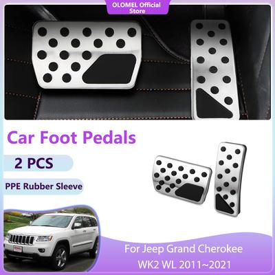 Für Jeep Grand Cherokee WK2 WL 2011~2024 Ablage Teile Zubehör Qualität Gaspedal Ohne Bohren Auto Kraftstoff Edelstahl Gaspedal