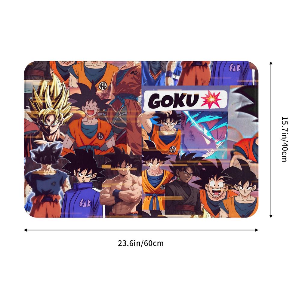 Goku Anime Dragon Ball Doormat Mat Anti-Slip  Kitchen Bathroom Toilet Rug Carpet 40*60cm