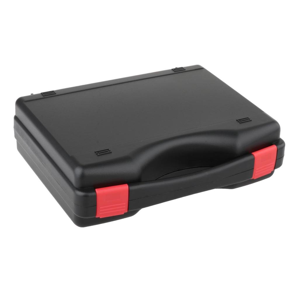 Protective Toolbox with Sponge Wear Resistant Lockable for Workplace Outdoor 255mmx210mmx70mm