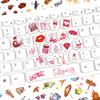 6 sheets Plan Stickers Cartoon Month Festival Decoration Scrapbook Booklet Material DIY Creative Booklet Stickers