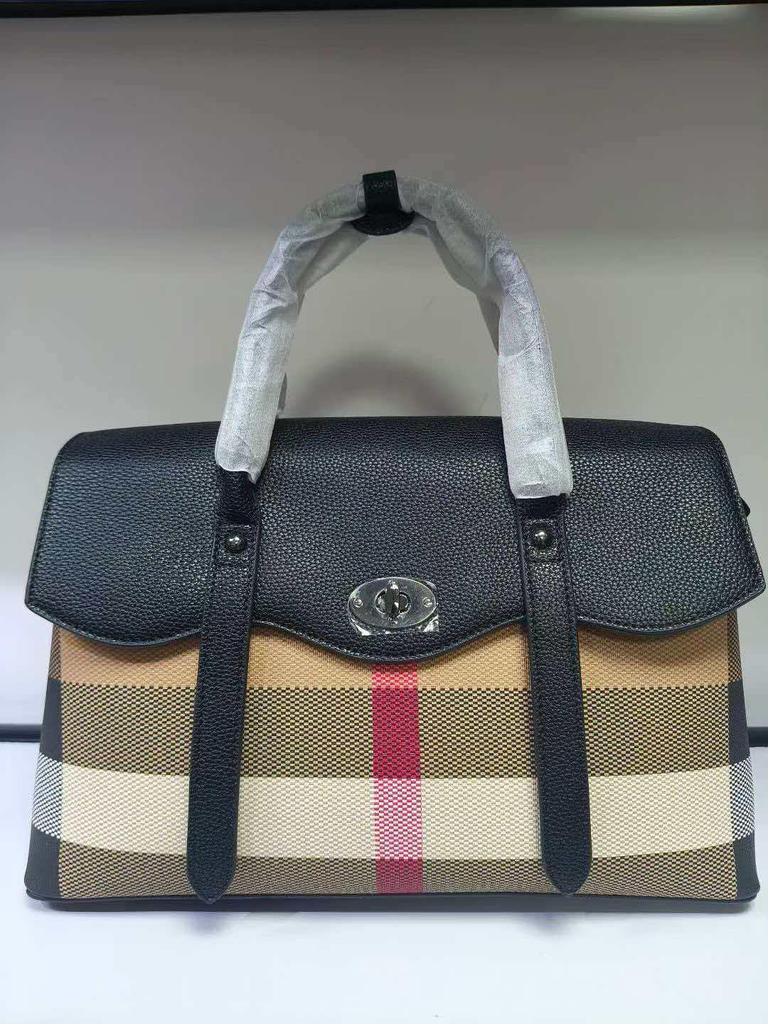 "2023 Women's Genuine Leather Plaid Shell Handbag - Versatile, Large Capacity, Shoulder & Messenger Bag"
