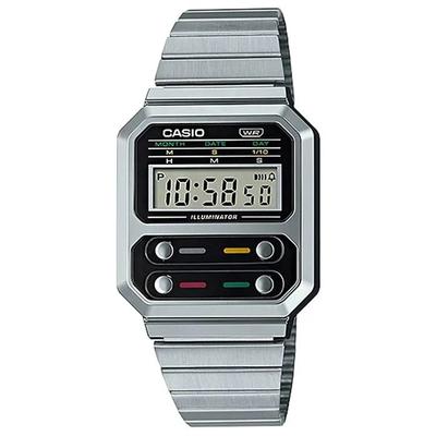Cio A100WE-1A Vintage Retro Stříbrné Digitální Hodinky