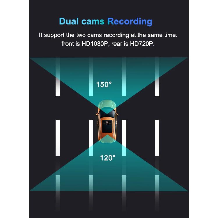 4G Hidden Dash Cam GPS Tracking Support Live Remote Monitoring With Two Camera Video Recording FHD 1080P WiFi Hotspot