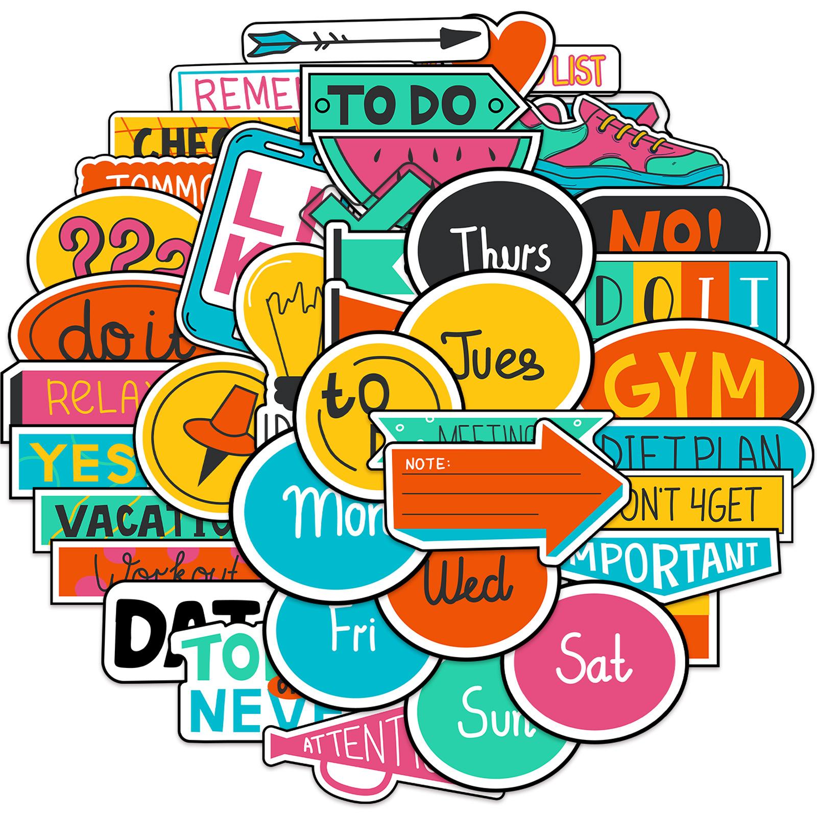 

44 Cartoon Plan Graffiti Stickers DIY Decorative Suitcase Pen Guitar Notebook Waterproof