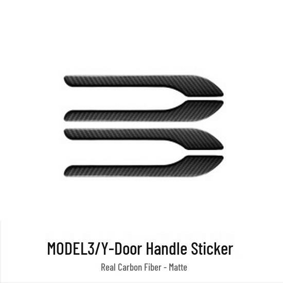 Tesla Model 3/Y Refresh Carbon Fiber Door Handle Sticker