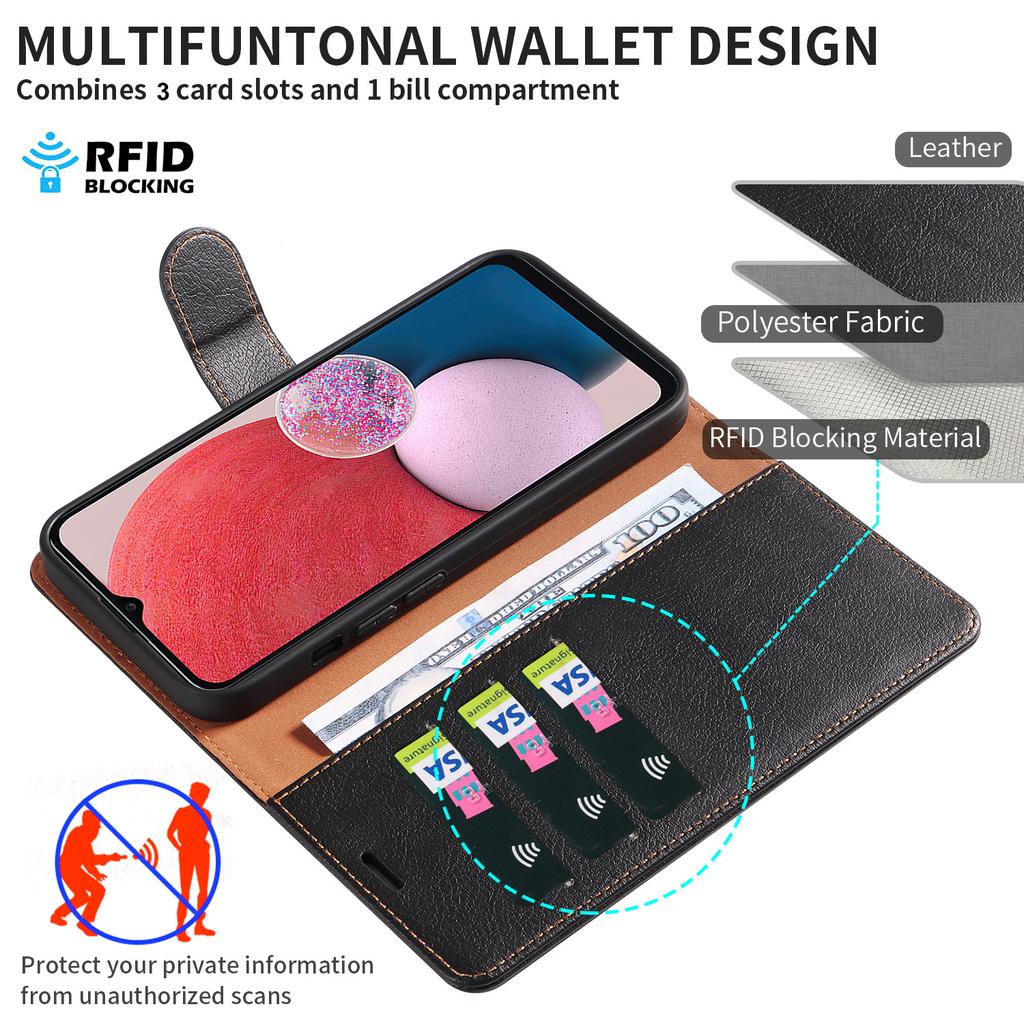 For Samsung Galaxy A57 5G Case Magnetic RFID Blocking Leather Phone Wallet Cover